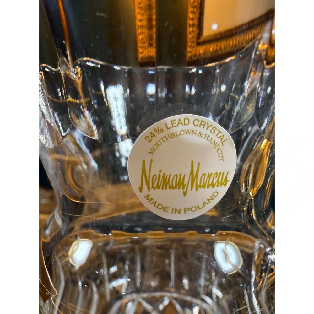 Vintage‎ Neiman Marcus Lead Crystal Creamer Pitcher